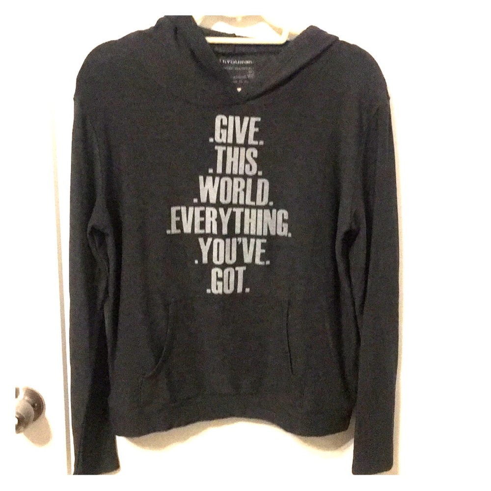 Good hYOUman grey sweatshirt